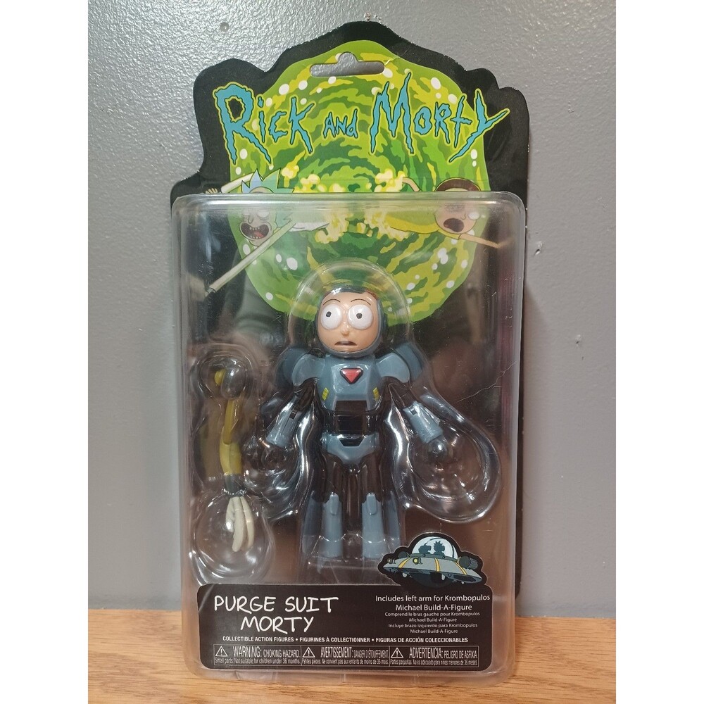 Rick and Morty Purge Suit Morty Action Figure Adult Swim Cartoon Network NIP